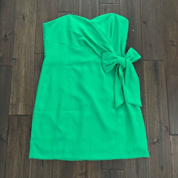 Lilly Pulitzer Stela Strapless Bow Dress Spearmint Green 16 NWT